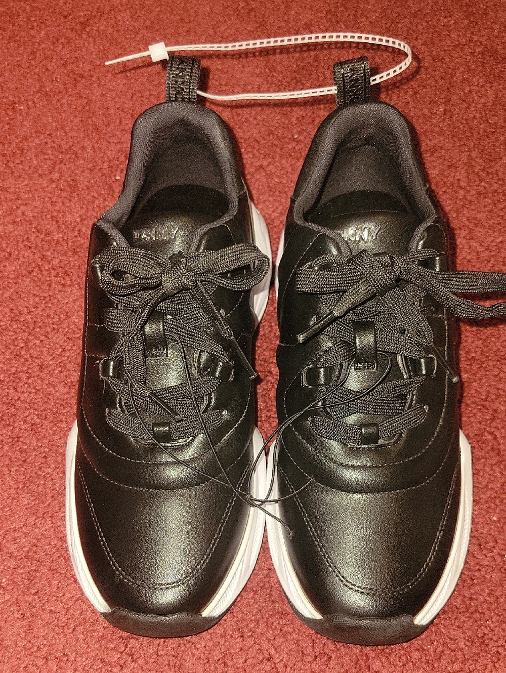 DKNY womens Nix Lace Up Sneakers